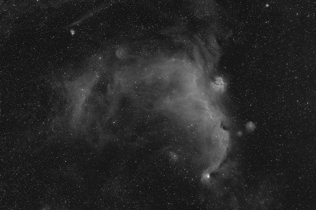IC 2177 - the Seagull Nebula in Ha