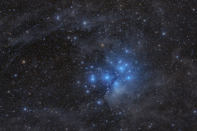 M45 - The Pleiades by Valerie Rosen