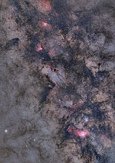 Lagoon, Trifid, Eagle, Swan, and Milky Way Center HaRGB Mosaic