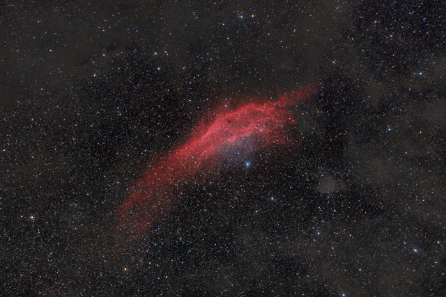 NGC 1499 - The California Nebula in HaOIIIRGB