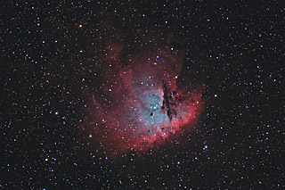 NGC 281 - The PacMan Nebula in HaOIIIRGB