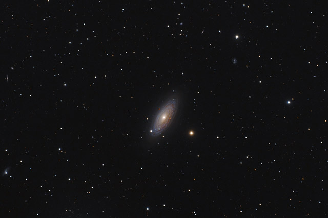 NGC 2841 - A Flocculent Galaxy in Ursa Major (wide field version)