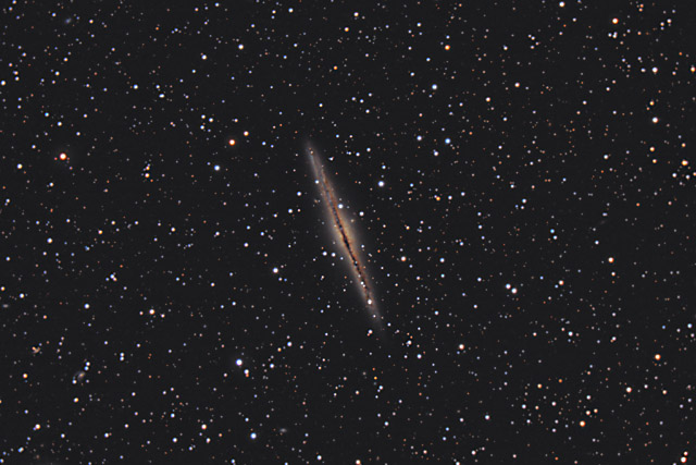 SUPERCEDED-NEWER VERSION AVAILABLE---NGC 891 - Edge on Spiral Galaxy in Andromeda