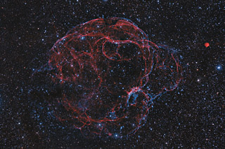 The Spaghetti Nebula in HaOIIIRGB